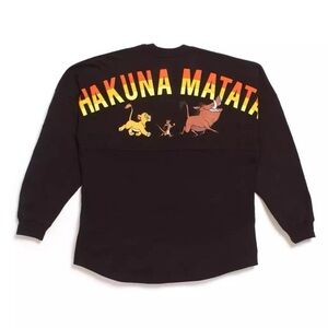 Disney Parks The Lion King Hakuna‎ Matata Simba Spirit Jersey long sleeve top XS